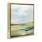Stupell Industries Pastel Meadow Landscape Framed Floater Canvas Wall Art Design by June Erica Vess